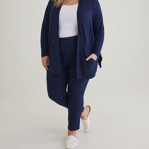 Penningtons In Every Story 26 Trousers Pants Universal Savvy Fit Skinny Leg Navy